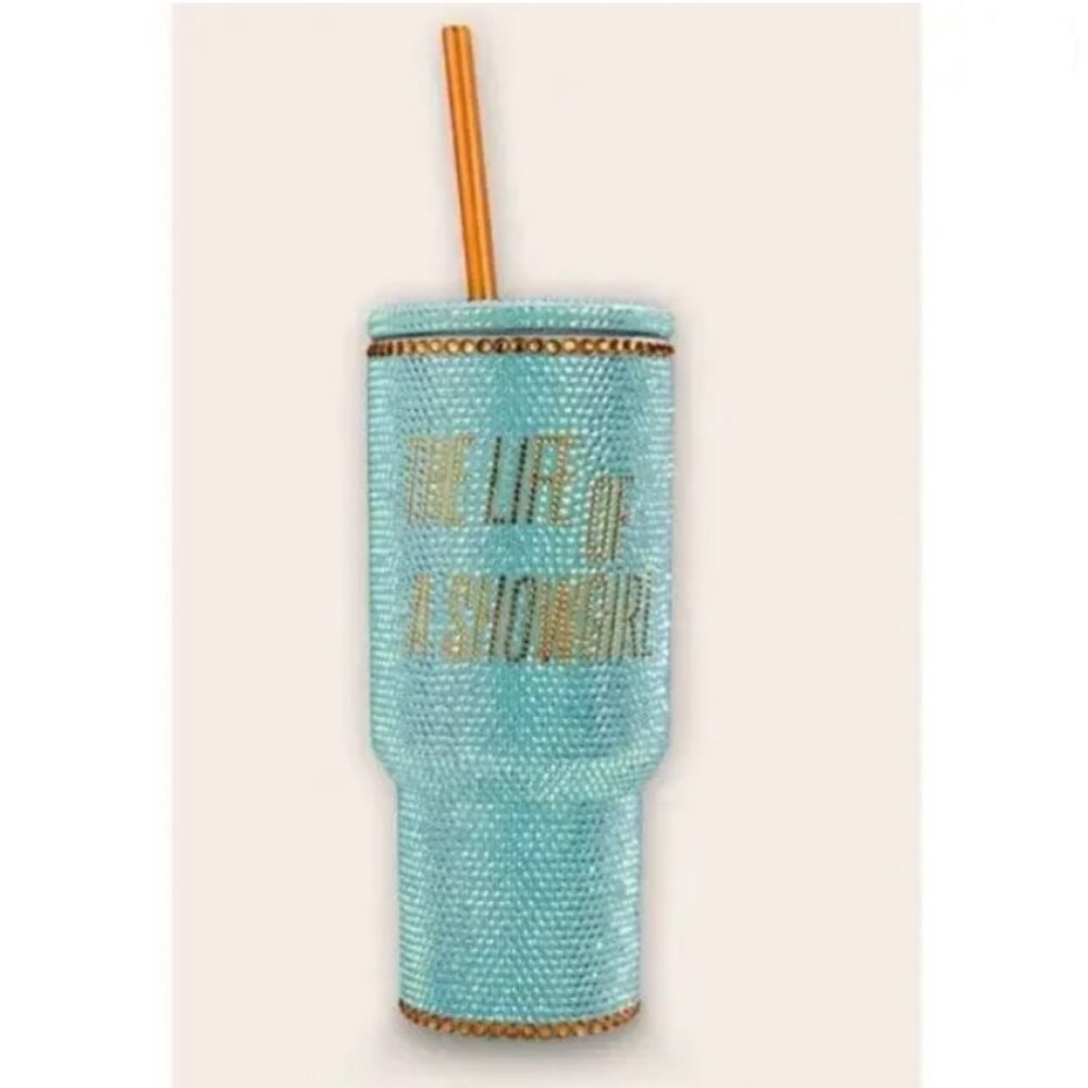 Taylor Swift The Life of a Showgirl Glitter Tumbler 30 oz Mint Green